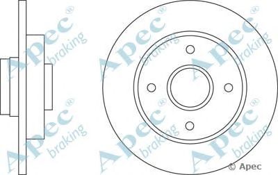 APEC BRAKING dsk2608 -  Тормозной диск